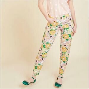ModCloth Retro Daisy High Rise Pant Size Small
